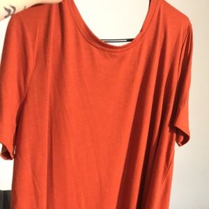 Plain orange shirt